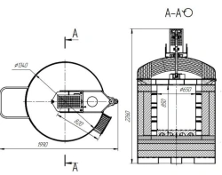 Shaft electric furnace SHZ 6.6/7 STC