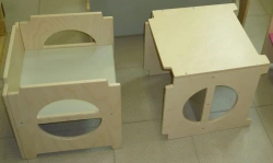 Cube stool-table