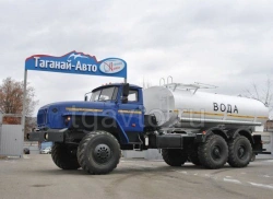 Tank truck for transportation of technical water and food products ???? type 567521 on chassis Ural 4320-6951-70, 4320-6951-72,