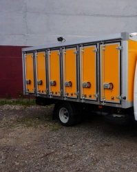 Means of transport - vans for foodstuff transportation, type 67060, modification 67060B on the basis of KAMAZ chassis type 5350
