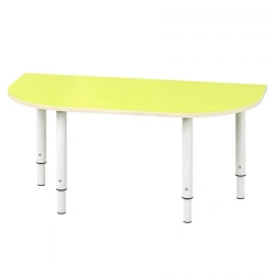 Children's rounded adjustable two-seater table 1-3