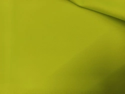 Ready-made smooth-dyed polyester-cotton fabric, fluorescent yellow colour, for the manufacture of special signal clothing