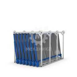 Sheet metal vertical storage rack 16103 series