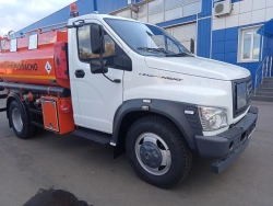 Tank truck with fuel delivery unit (tanker truck) ATZ-4,9 (4693A1) on chassis GAZ-C41R11, (13), (31), (33).