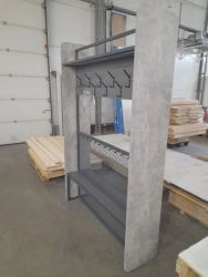 Wall-mounted single-sided rack