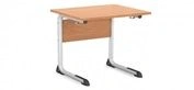 Pupil's table on the frame made of flat-oval section tube