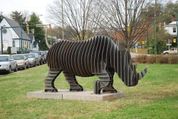 Rhinoceros sculpture