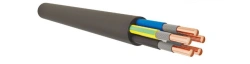 Fire-resistant power cable, not spreading combustion, with insulation and sheathing made of halogen-free polymer compositions.