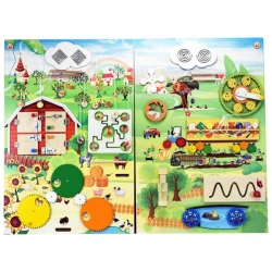 Bisiboard (didactic panel) ON THE FARM