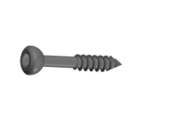 Malleolar screw Ø 4,5 mm, length from 25 to 100 mm, spacing 5 mm, article no. 22.16.XX