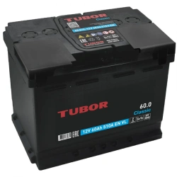 Accumulator battery starter lead-acid TUBOR Classic 6ST-60.1(0) VL