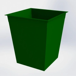 MSW container/Bin 0.75 m3 without lid