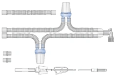 Respiratory devices for joint use with anaesthetic and resuscitation equipment, version: p