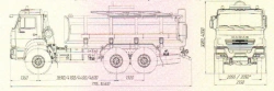 Tank truck UST 54539B and modifications: 54539B-01, 54539B-02, 54539B-03, 54539B-04, 54539B-05