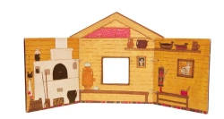 Set "Russian folk tales. Attributes of fairy tales. House screen" set