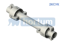 2KSUK - two-section universal universal gimbal type bellows compensator; DN from 65mm to 1200mm; working pressure: 16 and 25 bar