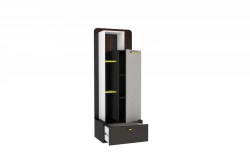 Modern type 1 LD.520100.000 Shelving unit combined body (White/Black )
