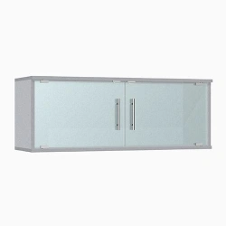 Hinged shelf with two glass doors model PNS-1