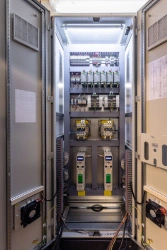 Cabinets of TECON software and hardware complexes of SHKA-E type