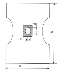 Medical sheets and tissues, disposable, non-sterile (sheet for limitation of the operating field with 2 oval cutouts
