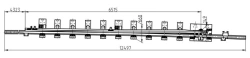 FRAMEWAY WITH STRIKE of type P50 of mark 1/9 (project 2891M.02.000/-01)