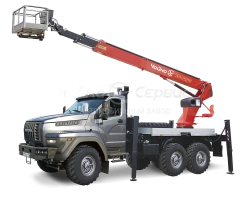 AGP - TR315 - 2784US autohydraulic hoist on the base of Ural chassis: 4320-62, 4320-72, 4320-74, 4320-16, 4320-60.