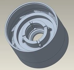 Apparatus support, housing, RC D1000NX, 0.68 in. shaft, type FBH, with keyway, Niresist, generation 2 / BRG HSG: RC D1000NX, .68