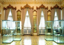 Textile goods TM VERA for decoration of the stage, auditorium, interiors: Curtains (drapes, drapery curtains, drapery curtains,