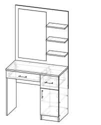 Table for hairdresser St 4 for P