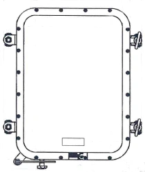 Miscellaneous articles, products and parts of ship's appliances: rectangular ship's portholes and windows.