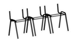 Block of children's chairs