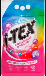 Laundry detergent powder "i-TEX Washing Powder for coloured fabrics Automatic"