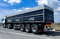 Semi-trailer grain carrier truck BONUM 914284 (modification 914284-02)