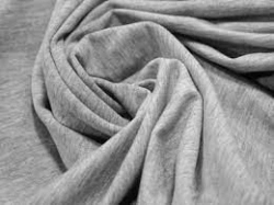 Knitted fabric 1*1, 195g/m2 , Grey, Pantone 18-0000 TPX