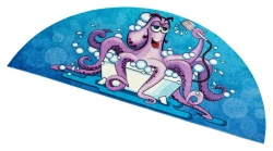 SHAHINTEX SILK PHOTOPRINT mat (53) "Octopus" 62x31 (semi-circular)