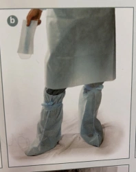 Non-woven shoe covers high