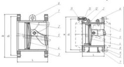 Butterfly valve (valve) steel flanged butterfly valve KO
