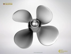 Rowing propeller of adjustable pitch (up to 9 m)