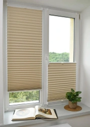 Plissé curtains