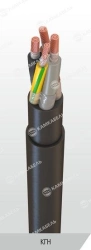 Flexible power cables with copper conductors with rubber insulation and rubber sheath for voltage 220/380 and 380/660 V of KGN g