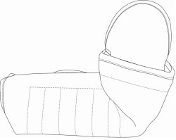 Universal protective soft sleeve for employees of cynological divisions of internal affairs bodies of the Russian Federation.