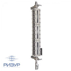 Bypass level indicators with sight glass RIZUR-NBK-GLASS-P series
