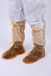 Special additional plasticate footwear for protection against radioactive contamination: Shoe covers