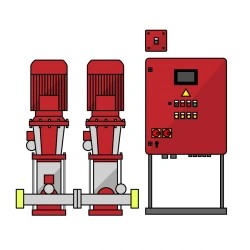 Plants for water and foam fire extinguishing systems based on vertical multistage centrifugal pumps (pumping aggregates).