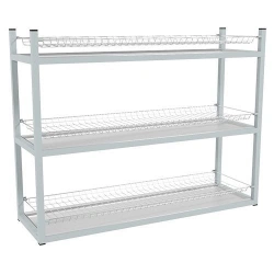 Rack for glasses ECONOM SKSK-3KE (chrome mesh, painted frame), 895x270x690 mm