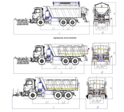 Universal road maintenance machine model MK-4534