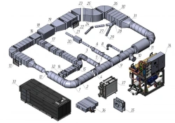 Ship ventilation and air conditioning system