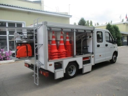 Vehicles for emergency services and police on the basis of GAZelle NEXT chassis modifications: A32R33, A31R25, A31R35.