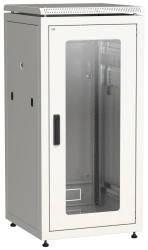 LN35-24U68-G ITK Network cabinet 19" LINEA N 24U 600x800 mm glass front door grey
