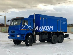 Mobile steam generating unit (SGU) special, AVIKOM brand, type 507811, modification 50781-0000019 on KAMAZ 535 chassis.